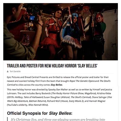 Trailer and Poster for New Holiday Horror ‘Slay Belles’